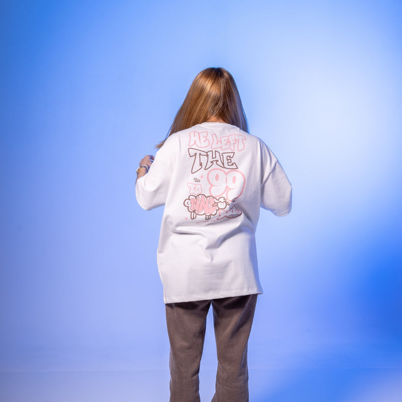 Camiseta "HE LEFT" Off-White