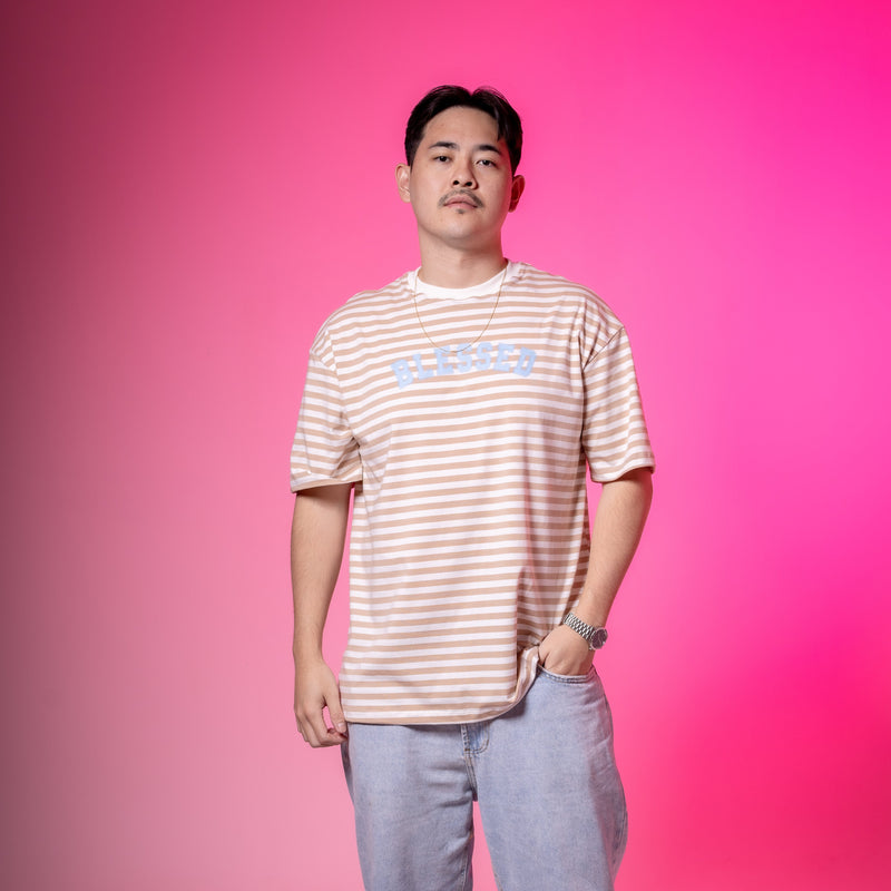 Camiseta "BLESSSED" Bege