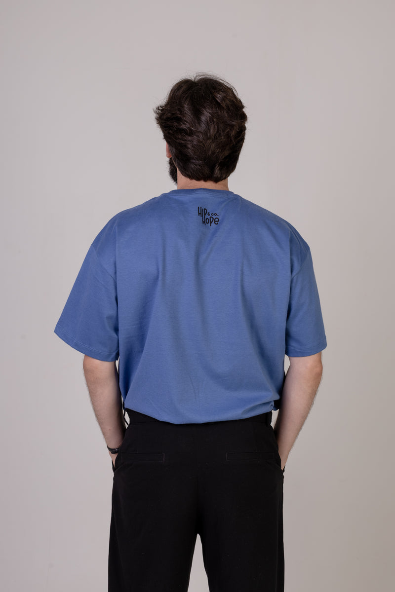 Camiseta "JUST GOD" Azul