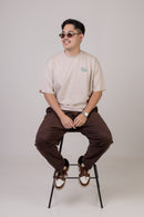 Camiseta "FIRE" Bege