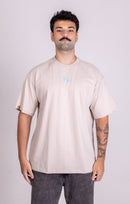 Camiseta Oversized "MARANATA" Cinza