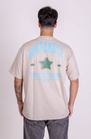 Camiseta Oversized "MARANATA" Cinza