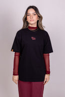 Camiseta Oversized "MARANATA" Preta