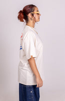 Camiseta Oversized "REFRESHES MY SOUL" Bege