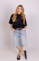 Camiseta Oversized "REFRESHES MY SOUL" Preta