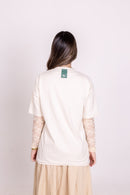 Camiseta Oversized "PRINCE OF PEACE" Bege