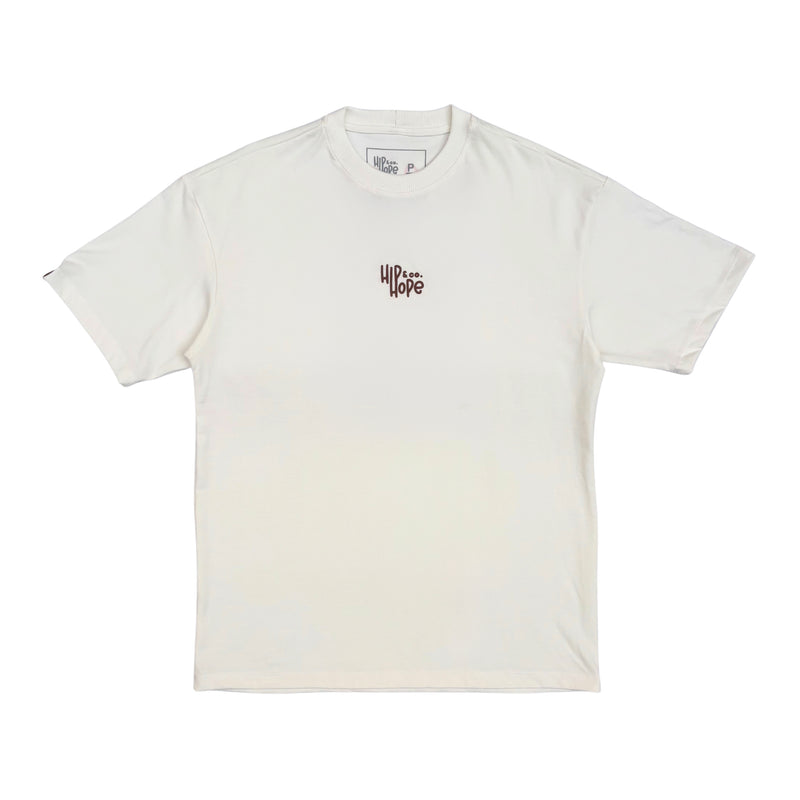 Camiseta "HE LEFT" Off-White