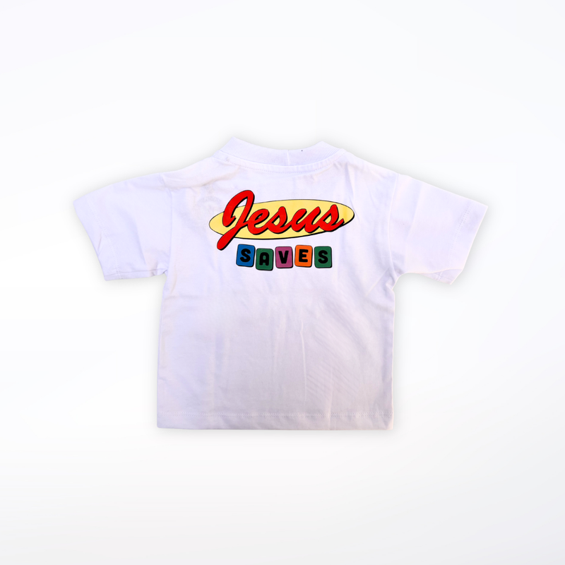 Camiseta Oversized Infantil JESUS SAVES