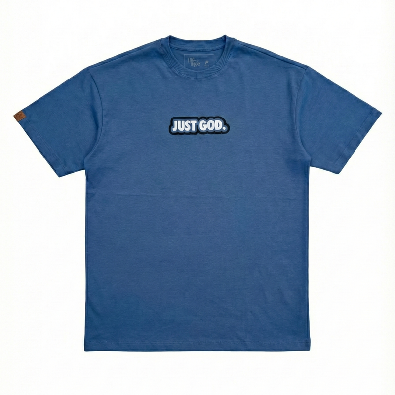 Camiseta "JUST GOD" Azul