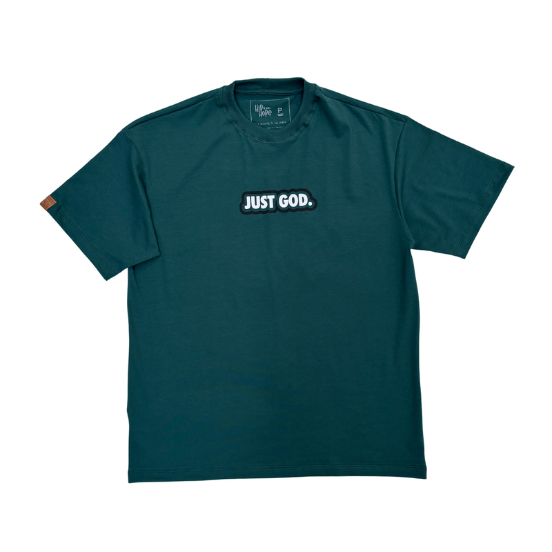 Camiseta "JUST GOD" Verde