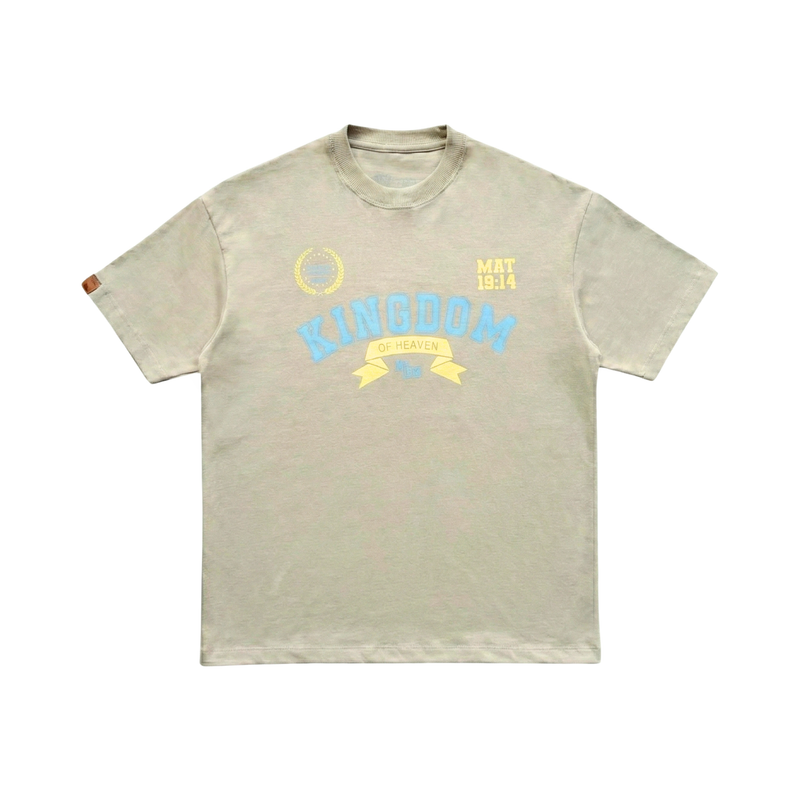 Camiseta Oversized "KINGDOM" Bege