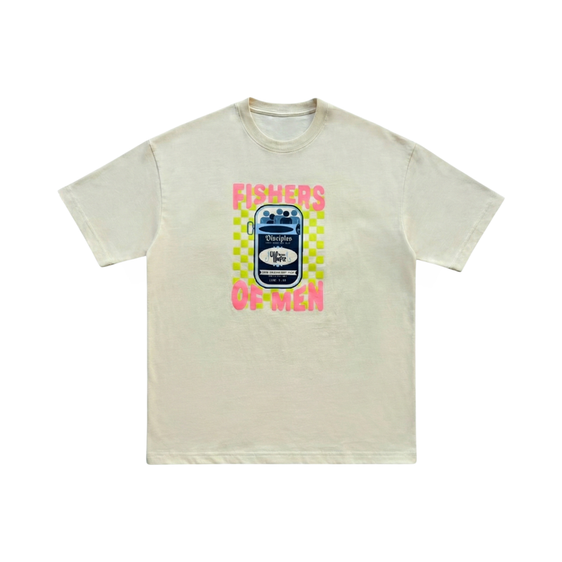Camiseta Oversized "FISHER" Bege