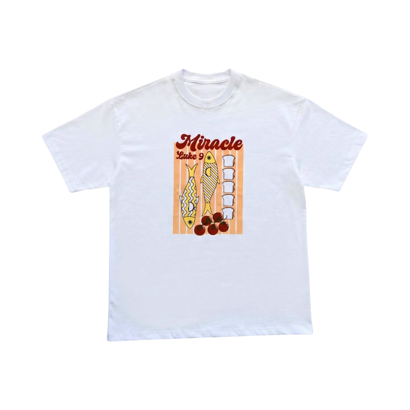 Camiseta Oversized "MIRACLE" Branco